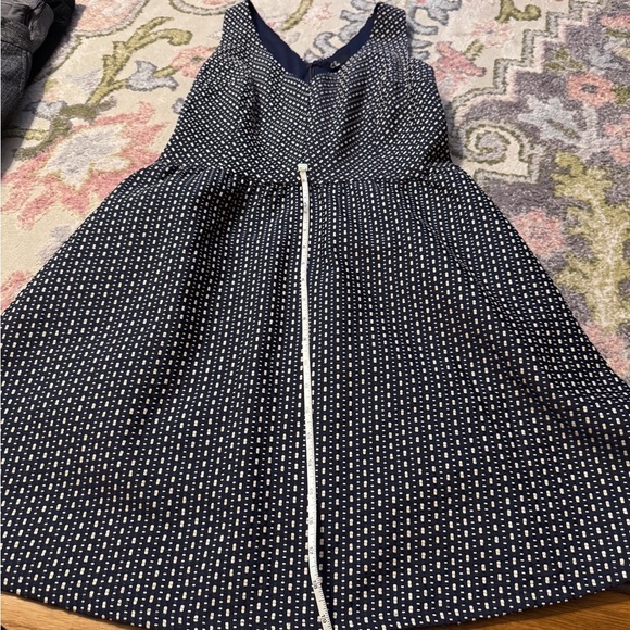 C. Luce Navy and cream Polka Dot Dress - Picture 8 of 11